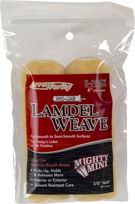 ArroWorthy 4-LD3T/P 3/8" Nap Lamdel Weave Mini Roller Covers (2pk)
