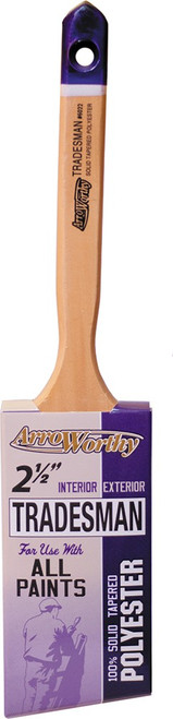 ArroWorthy 6022 2-1/2" Tradesman Blended Polyester Angle Sash Paint Brush