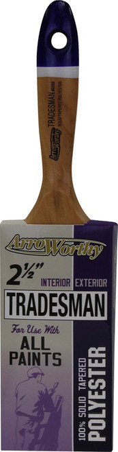 ArroWorthy 6030 2-1/2" Tradesman Blended Polyester Varnish Paint Brush