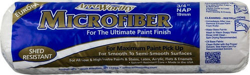 ArroWorthy 9MFR6 9" x 3/4" Microfiber Roller Cover