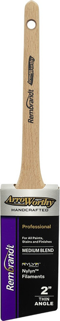 Arroworthy 6460 2" Rembrandt Rattail Angular Sash Paint Brush