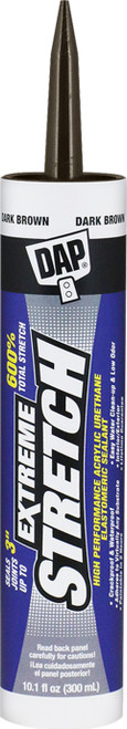 DAP 18708 10.1oz Dark Brown Extreme Stretch Acrylic Urethane Premium Elastomeric Sealant