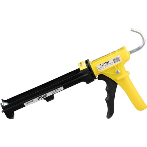 Dripless ETS1200 10oz Composite Hex Rod Caulk Gun w/10:1 Thrust Ratio