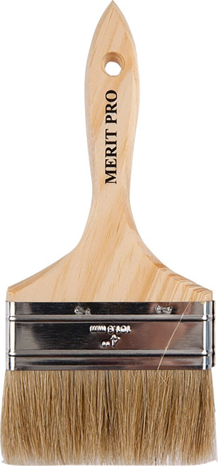 Dynamic 00029 4" White Bristle Double Thick Chip Brush
