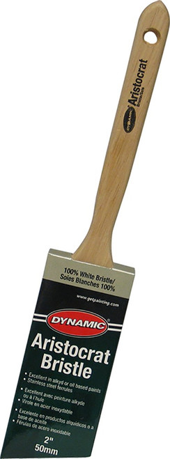 Dynamic 21546 2" (50mm) Aristocrat Angled Sash White Bristle Paint Brush