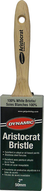 Dynamic 21551 2" (50mm) Aristocrat Flat White Bristle Paint Brush