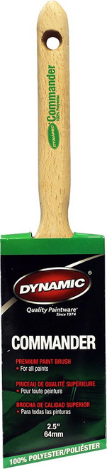 Dynamic 88006 2-1/2" (64mm) Commander Angled Sash Polyester Paint Brush