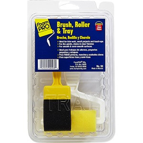 FoamPRO 93 Brush 3" Trim Roller Tray