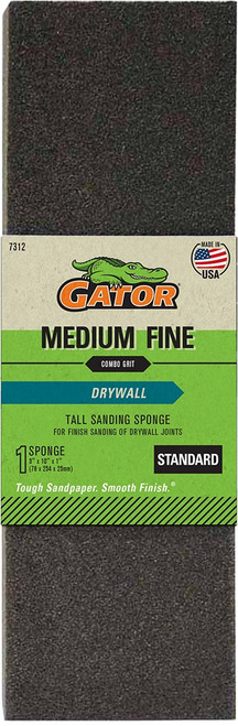 Gator 731210 3" x 10" x 1" Med/Fine XL Joint Sanding Sponge