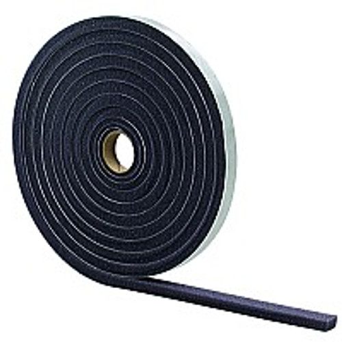 M-D 02055 3/16" x 3/8" x 17' Gray Low Density Foam Tape Open Cell