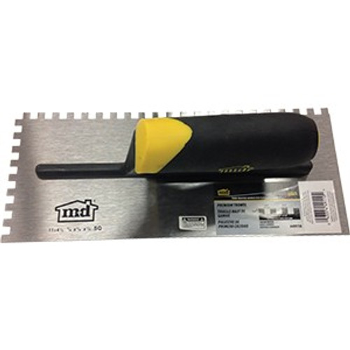 M-D 49110 Prem Trowel 1/4" x 1/4" x 1/4" Sq Notch