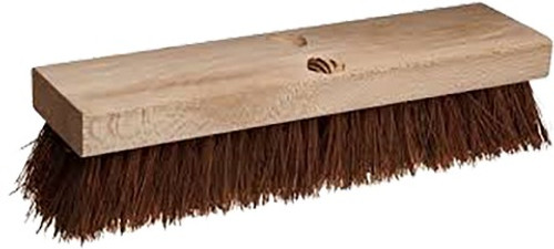 Magnolia 112 12" Deck Scrub Brush Stiff Palmyra Fiber