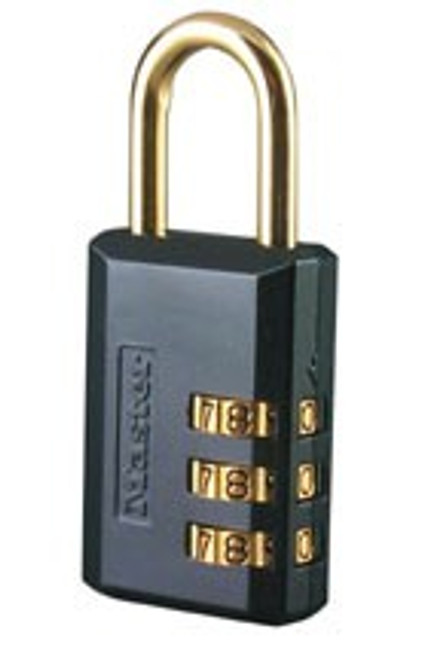 Master Lock 646D 13/16" Combo Luggage Lock Black Master Lock 646D 13/16" Combo Luggage Lock Black