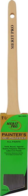 Merit Pro 00076 1-1/2" Painters Professional Angle Rat Tail Brush