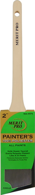 Merit Pro 00079 2" Painters Professional Angle Rat Tail Brush