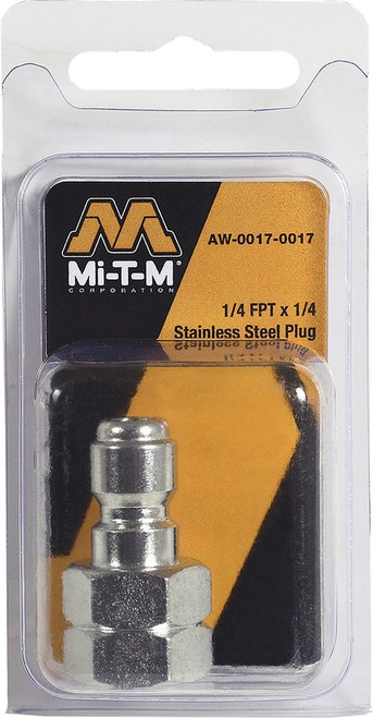 Mi-T-M AW-0017-0017 1/4" Female x 1/4" Nipple Plug - Packaged