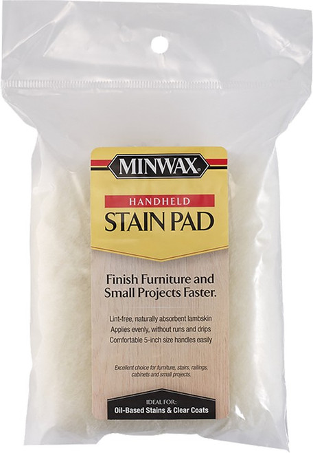 Minwax 423546000 5" Lambskin Handheld Stain Pad