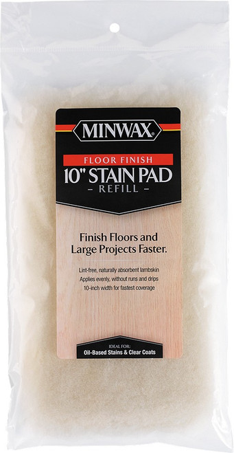 Minwax 427130100 10" Lambskin Floor Stain Pad Refill