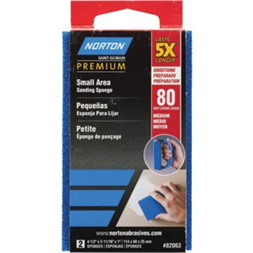 Norton 82063 60 ProSand Small Area Sanding Sponge (2pk)