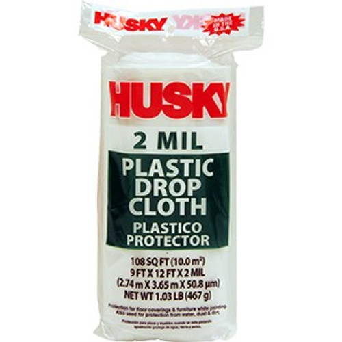 Poly-America DCHK-2 9' x 12' 2mil Drop Cloth
