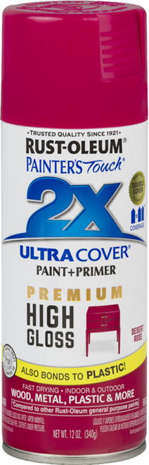 Rust-Oleum 331176 12oz High Gloss Desert Rose 2X Ultra Cover Spray Paint