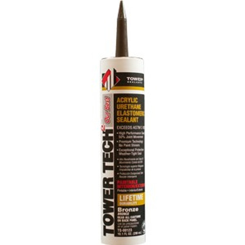Tower TS-00123 10.1oz Bronze TECH2 Urethane Acrylic Caulk Tower TS-00123 10.1oz Bronze TECH2 Urethane Acrylic Caulk