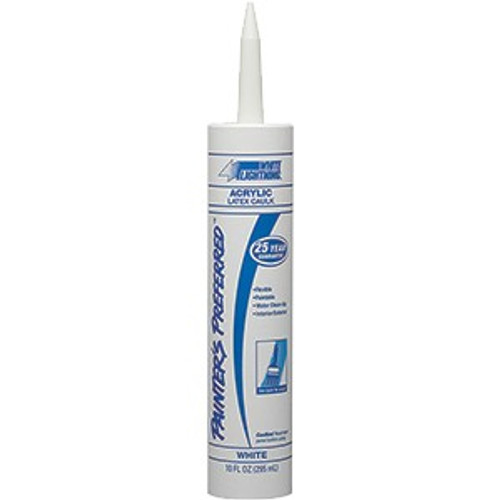 White Lightning W13000010 10 oz. White Painters Preferred Acrylic Latex Caulk Plastic Tube 12/pk