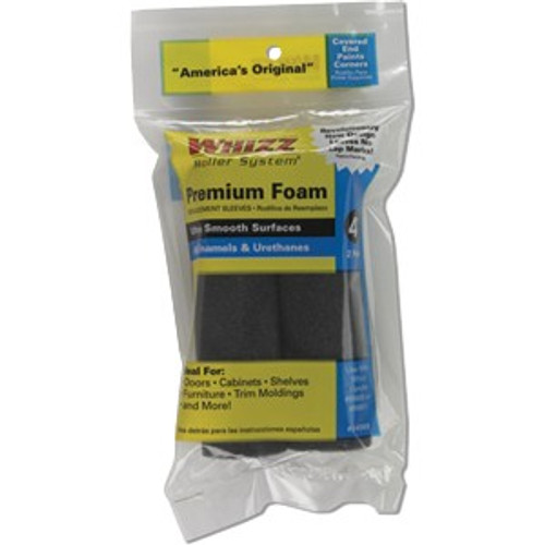 Whizz 25200 4" Premium Black Sponge Mini Roller Bulk 100Pk