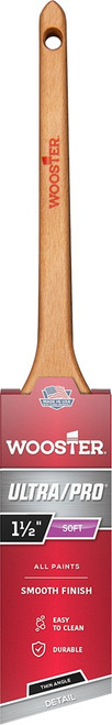 Wooster 4167 1-1/2" Ultra/Pro Soft Thin Angle Sash Nylon Brush