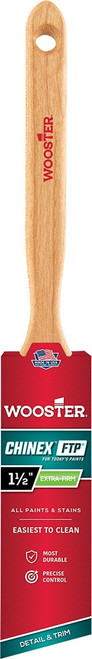 Wooster 4410 1-1/2" Chinex FTP Extra Firm Angle Paint Brush