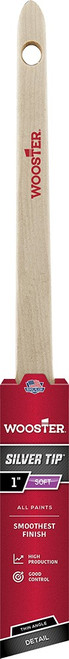 Wooster 5224 1" Silver Tip Soft Thin Angle Sash Paint Brush