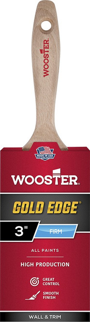 Wooster 5232 3" Gold Edge Firm Varnish Paint Brush