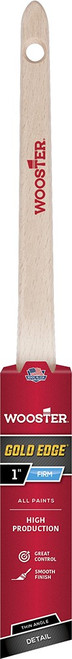 Wooster 5234 1" Gold Edge Firm Thin Angle Rat Tail Paint Brush