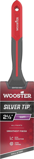Wooster G5224 2-1/2" Silver Tip GripTech MAX Thin Angle Sash Paint Brush