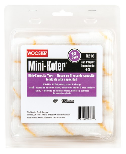 Wooster R116-6 Mini-Koter 6" High-Capacity Yarn 10pk