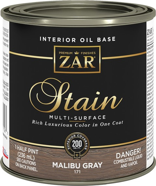 Zar 17106 .5Pt Malibu Gray 171 Wood Stain