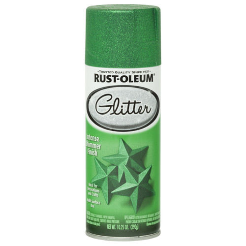 10.25 Oz Rust-Oleum 277781 Kelly Green Specialty Glitter Finish Spray Paint - Case of 6