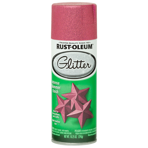 11 Oz. Rust-Oleum 276287 Bright Pink Specialty Glitter Spray Paint - Case of 6