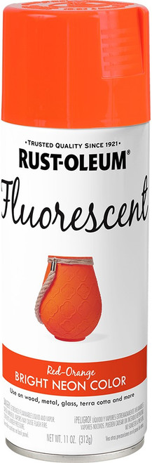 Rust-Oleum 1955830 11oz Red Orange Fluorescent Specialty Spray Paint