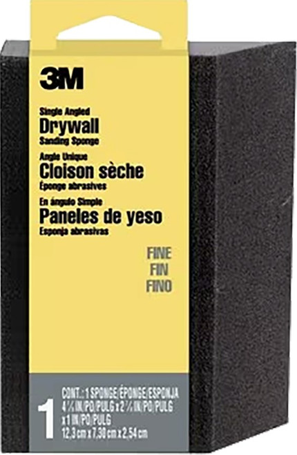 3M CP-042 2-7/8" x 4-7/8" x 1" Fine Single Angle Drywall Sanding Sponge