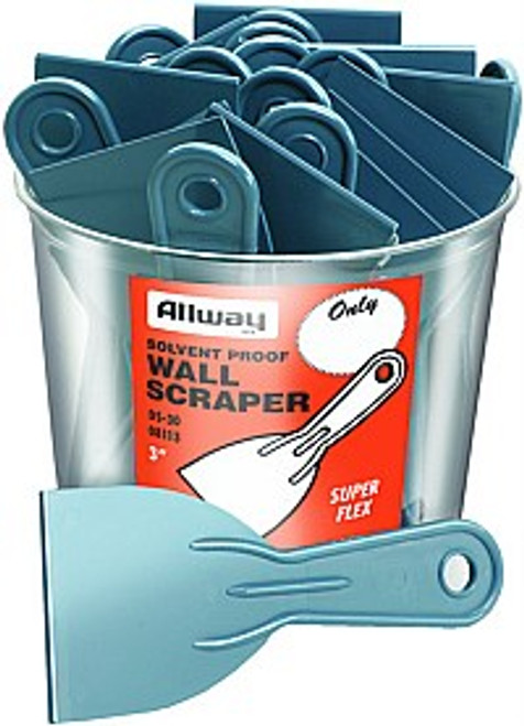 Allway DS30 3" Plastic Putty Knife Bucket Labelled (25/bucket)