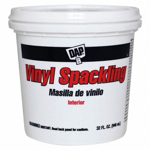 1 Qt Dap 12132 Vinyl Spackling Heavy Duty Interior/Exterior Spackling Paste