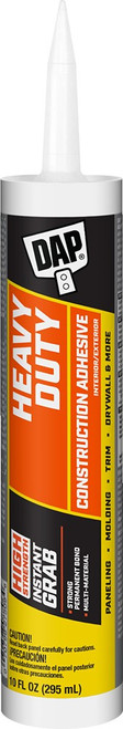 DAP 27509 10oz Heavy Duty Construction Adhesive