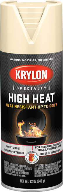 Krylon K01408777 12oz High Heat Beige Spray Paint