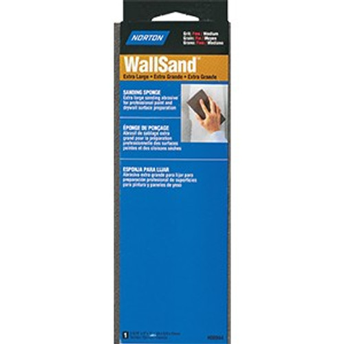 Norton 00944 3 5/16" x 9" x 1" WallSand Fine/Med Xl Sponge