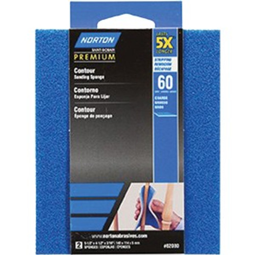 Norton 82080 60 ProSand Contour Sanding Sponge (2pk)