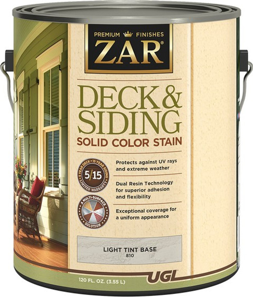 Zar 81013 1G Light Tint Base Solid Color Stain