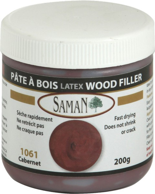 Saman AP-1061-200 207ml (7 oz.) Cabernet Wood Putty & Filler