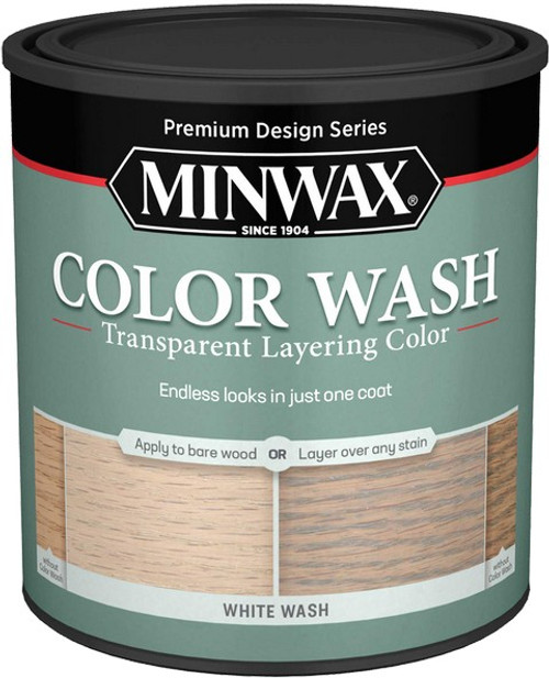 Minwax 61860 qt White Wash Color Wash Transparent Layering Color
