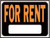 Hy-Ko 3005 9" x 12" For Rent Sign - 10ct. Case